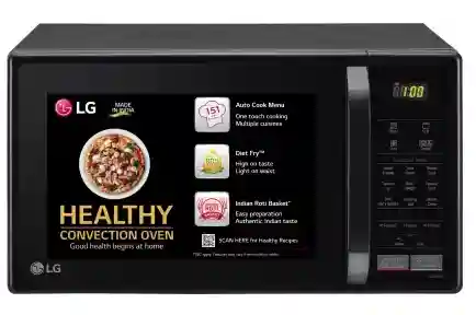  LG 21 L Health Plus Menu and Stainless Steel Cavity More Hygienic More Durable Convection Microwave Oven (MC2146BV)